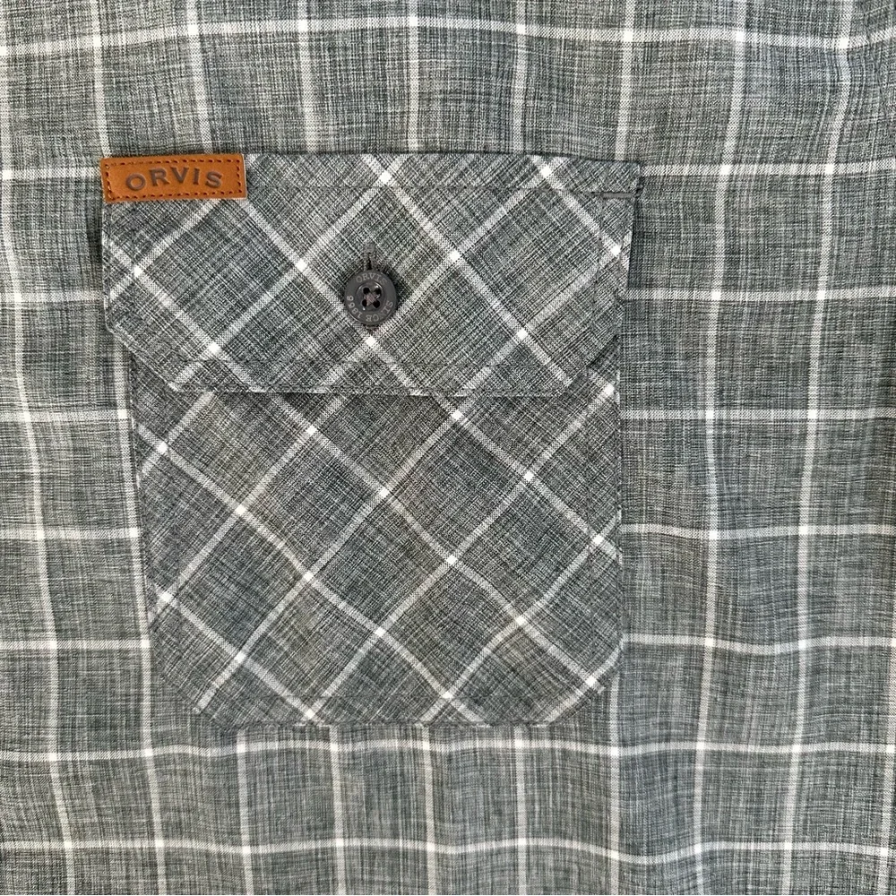 Orvis Gray Casual Button Down‎ Shirt